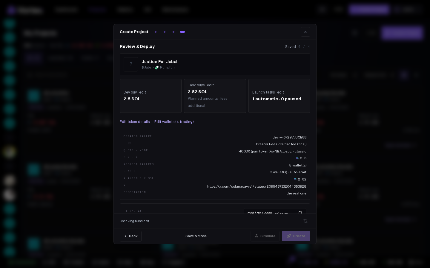Review & Deploy with Launch at and Launches.