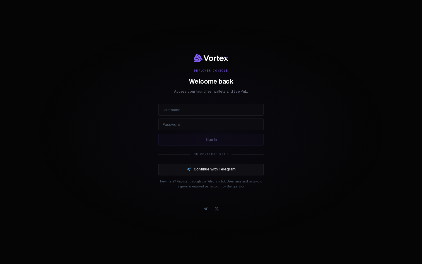 The sign-in page.