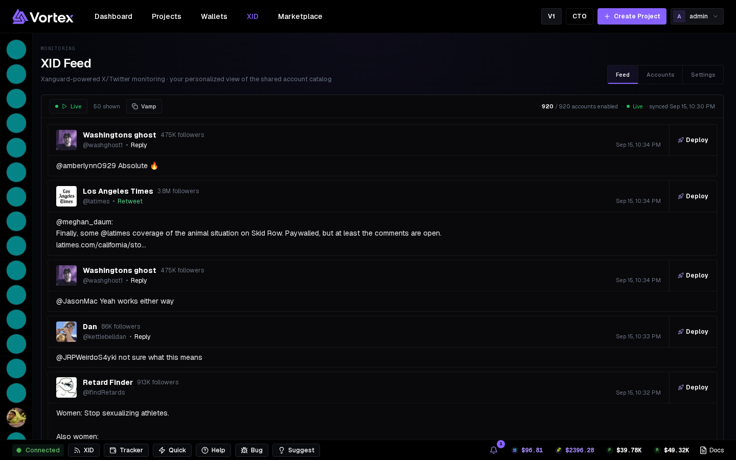 The XID feed.